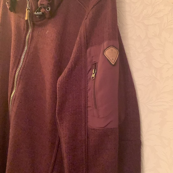 KiltecGIGA zipper sport coat prune colour - Picture 3 of 5